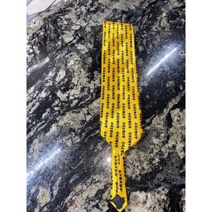 Gold City Handmade Chinese lettering gold mens tie